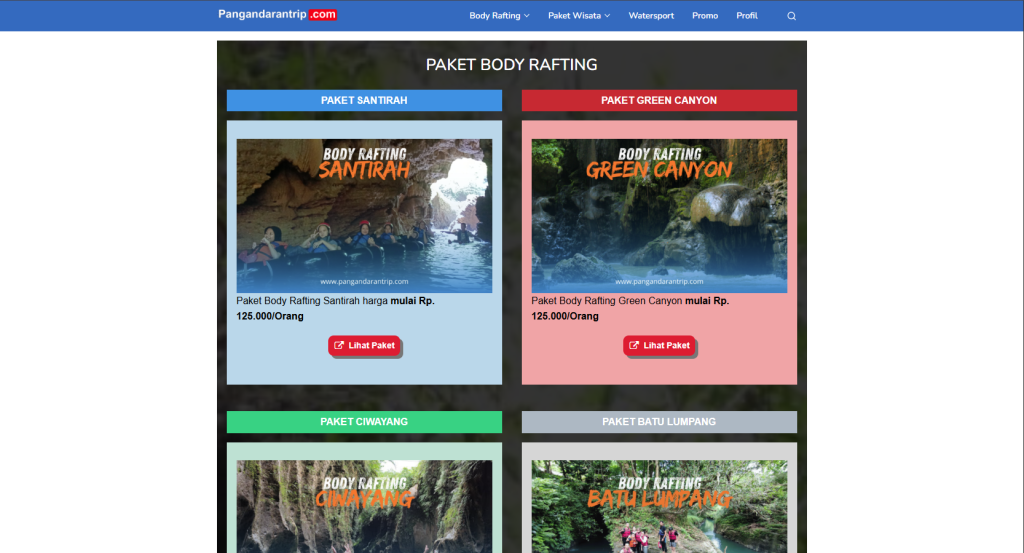 🖥️ Jasa Pembuatan Website WordPress 8 pangandaran trip